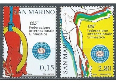SAN MARINO 2006 International Gymnastics Federation 2v MNH**
