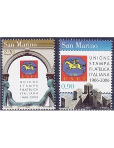 SAN MARINO 2006 Unione stampa filatelica italiana 2v MNH**
