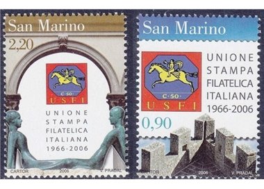 SAN MARINO 2006 Italian Philatelic Press Union 2v MNH**