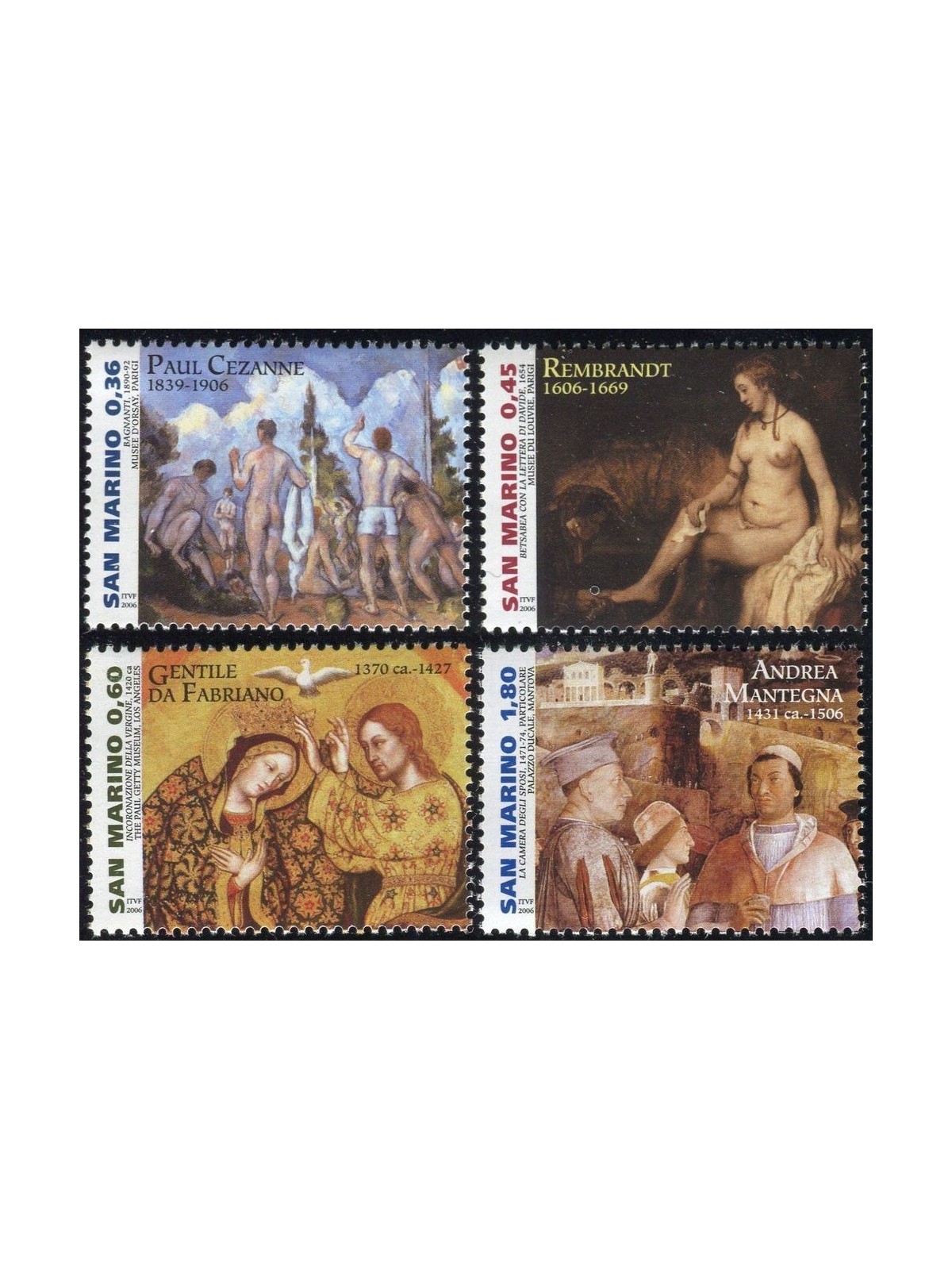 SAN MARINO 2006 Art, anniversaries and events 4v MNH**