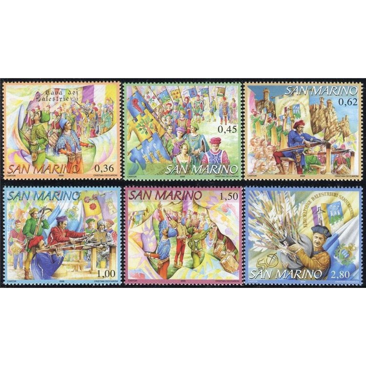 SAN MARINO 2006 Crossbow Corps 6v MNH**