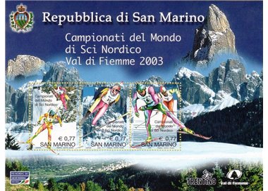 SAN MARINO 2003 Campionato mondiale di sci nordico BF MNH**