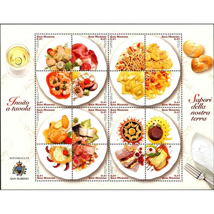SAN MARINO 2003 Flavors of our Land s/s MNH**