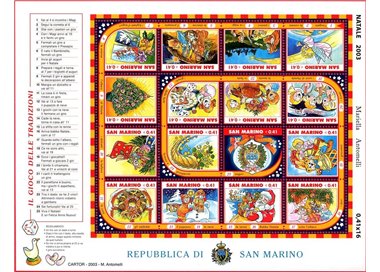 SAN MARINO 2003 Natale BF MNH**
