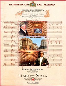 SAN MARINO 2004 Teatro alla Scala s/s MNH**