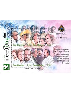 SAN MARINO 2004 Anniversary of the Rimini Meeting s/s MNH**