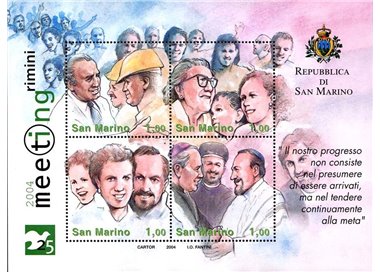 SAN MARINO 2004 Anniversario del meeting di Rimini BF MNH**