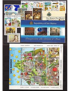 SAN MARINO 1993 Complete Year 20v + 2 s/s MNH**