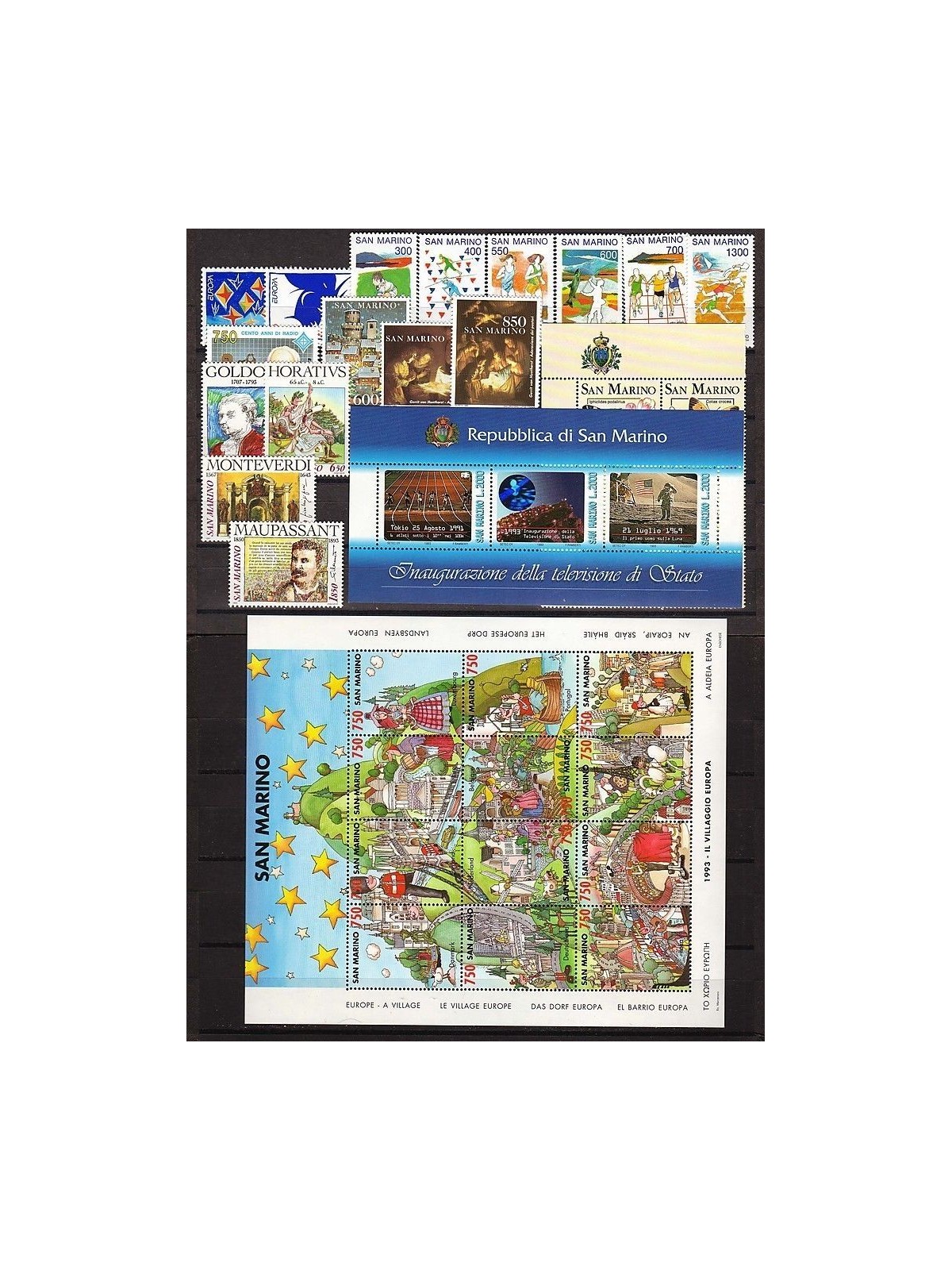 SAN MARINO 1993 Complete Year 20v + 2 s/s MNH**