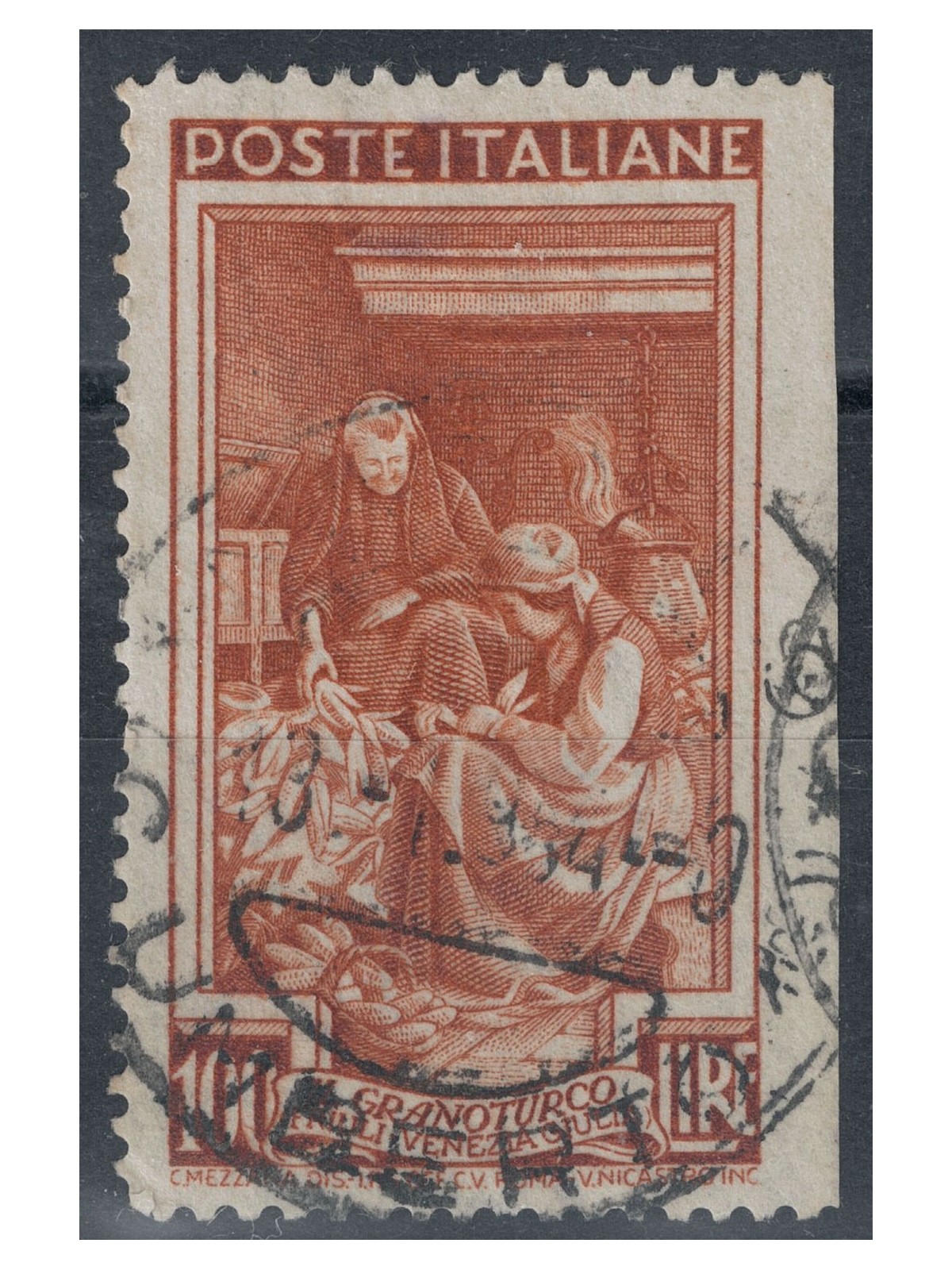 ITALY 1950 Variety £100 Italy at work (not dent. right) us ©
