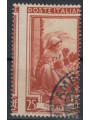 ITALIA 1950 Varietà £25 Italia al lavoro (dent. spostata) us ©
