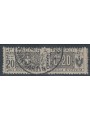 ITALIA REGNO 1914-22 Pacchi postali 20c varietà (doppia dent.) us