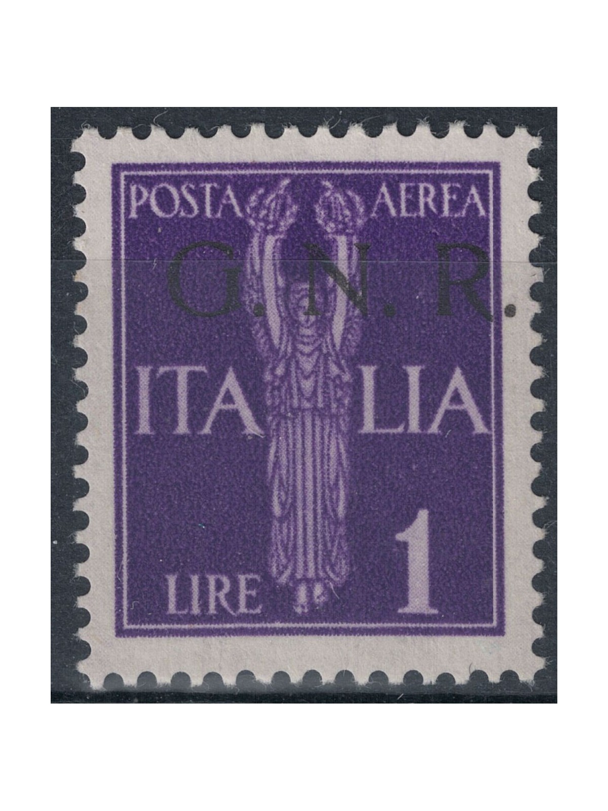 ITALIA RSI 1944 Varietà £1 posta aerea (soprast. spostata) MNH**
