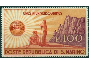 SAN MARINO 1946 Assistenza ai danneggiati dalla guerra, UNRRA MNH**
