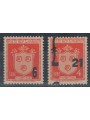 SAN MARINO 1947 Stemmi soprastampati 2v MNH**