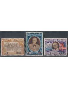 SAN MARINO 1947 Roosevelt overprinted 3v MNH**