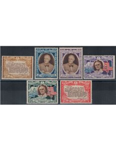 SAN MARINO 1947 Roosevelt 6v MNH**
