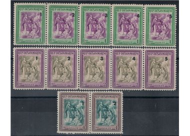 SAN MARINO 1947 Beneficenza 12v MNH**