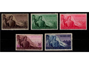 SAN MARINO 1948 Work 5v MNH**