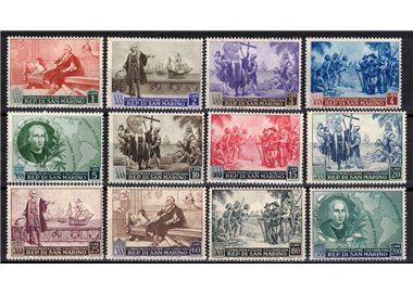 SAN MARINO 1952 Christopher Columbus 12v MNH**