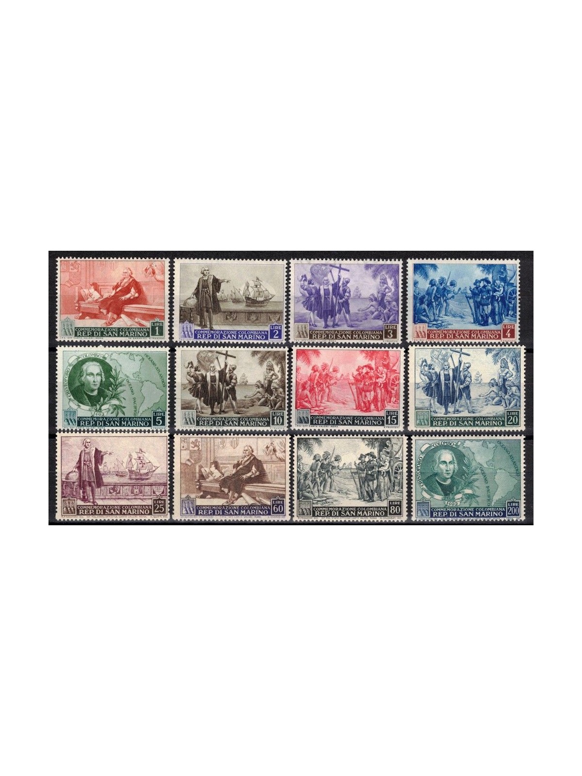SAN MARINO 1952 Christopher Columbus 12v MNH**