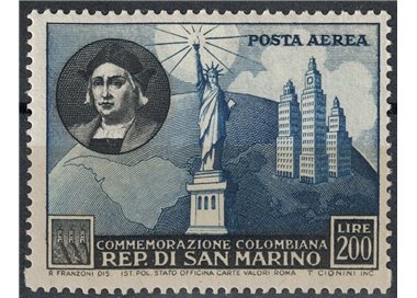 SAN MARINO 1952 Christopher Columbus (airmail) MNH**