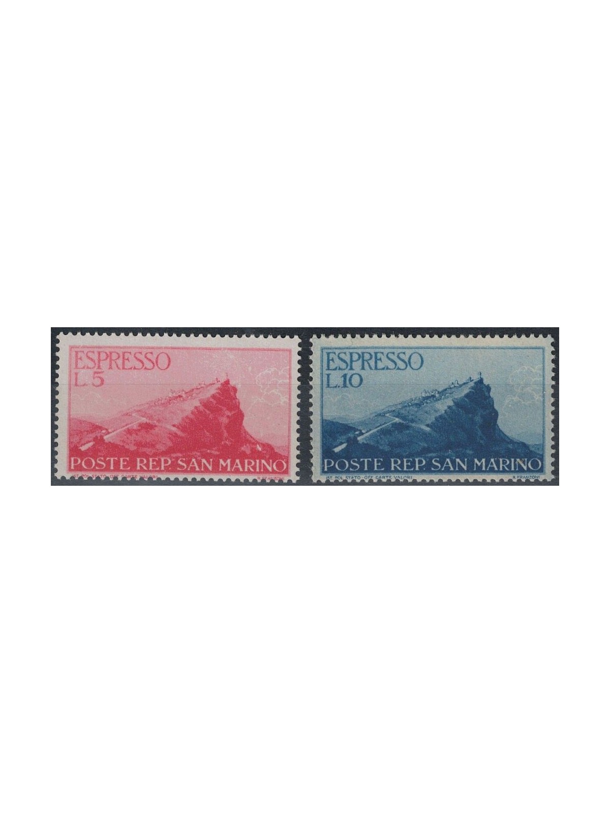 SAN MARINO 1945-46 Express 2v MNH**