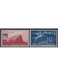 SAN MARINO 1957 Express 2v MNH**
