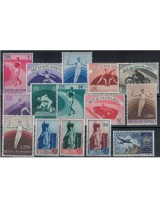 SAN MARINO 1954 Annata completa 15v MNH**