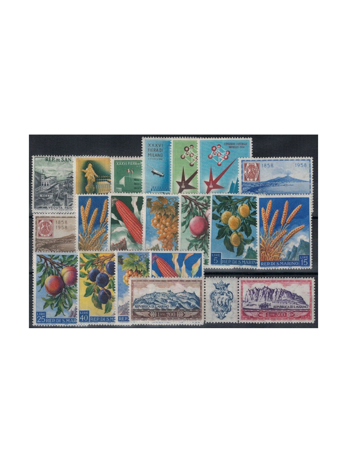 SAN MARINO 1958 Complete Year 20v MNH**