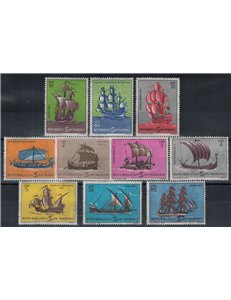 SAN MARINO 1963 Navi 10v MNH**