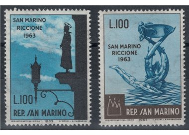 SAN MARINO 1963 International Philatelic Fair 2v MNH**