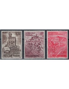SAN MARINO 1965 Cycling, Tour of Italy 3v MNH**