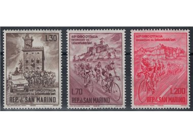 SAN MARINO 1965 Ciclismo, giro d'Italia 3v MNH**