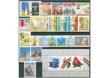 SAN MARINO 1991 Annata completa 23v + 1 BF MNH**