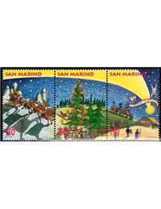 SAN MARINO 1995 Christmas 3v MNH**