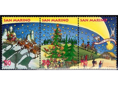 SAN MARINO 1995 Christmas 3v MNH**