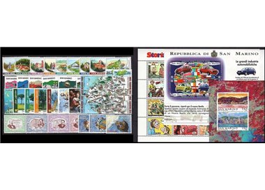 SAN MARINO 1997 Complete Year 36v + 3 s/s MNH**