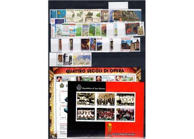 SAN MARINO 1999 Annata completa 31v + 3 BF MNH**