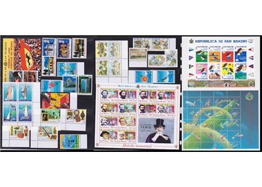 SAN MARINO 2001 Annata completa 30v + 4 BF MNH**
