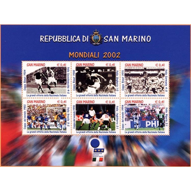 SAN MARINO 2002 World Cup s/s MNH**