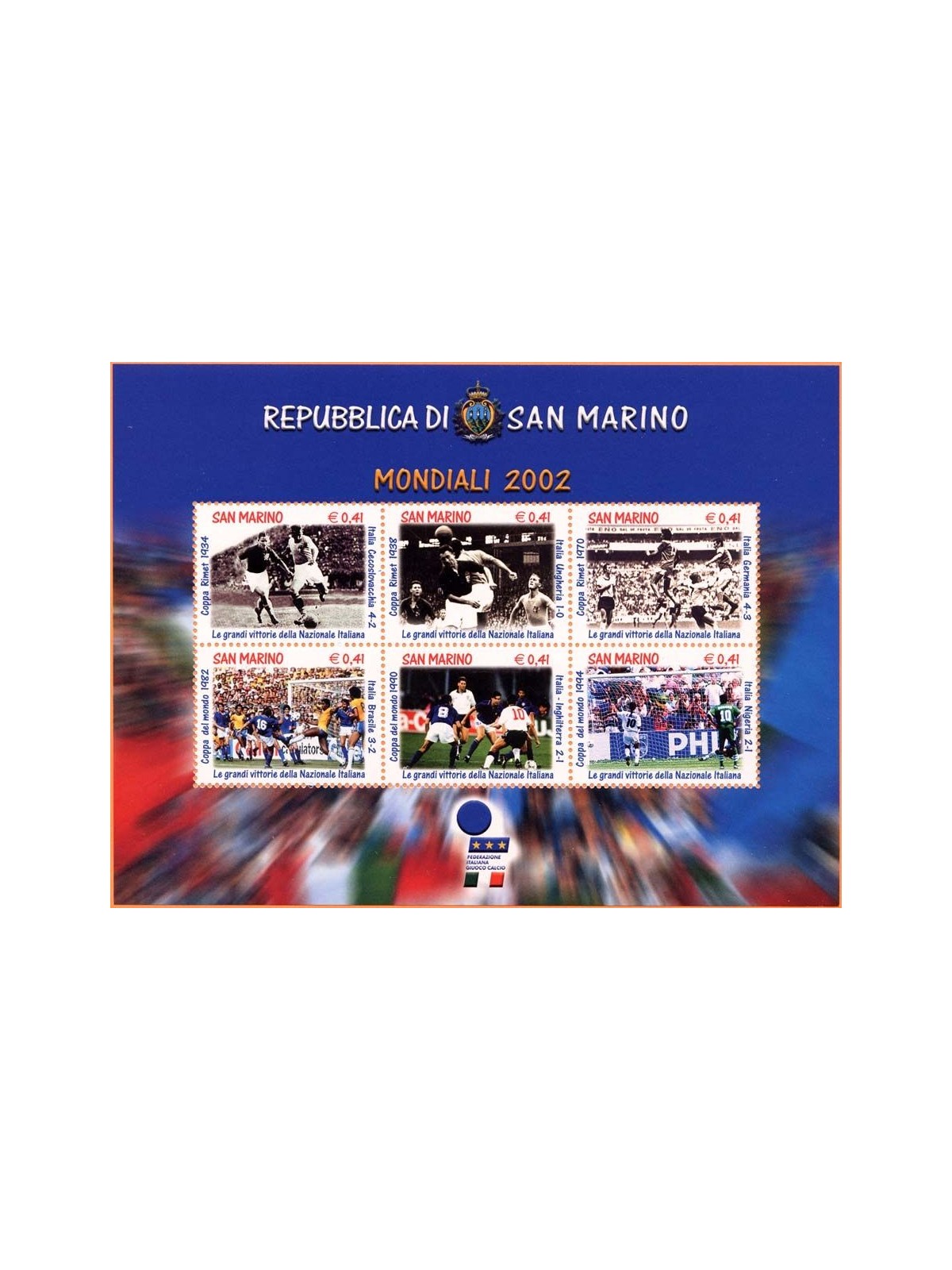 SAN MARINO 2002 World Cup s/s MNH**