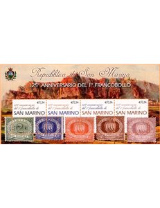 SAN MARINO 2002 Primo francobollo di San Marino BF MNH**