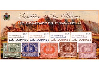 SAN MARINO 2002 First stamp of San Marino s/s MNH**