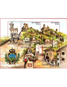 SAN MARINO 2002 Tourist series s/s MNH**