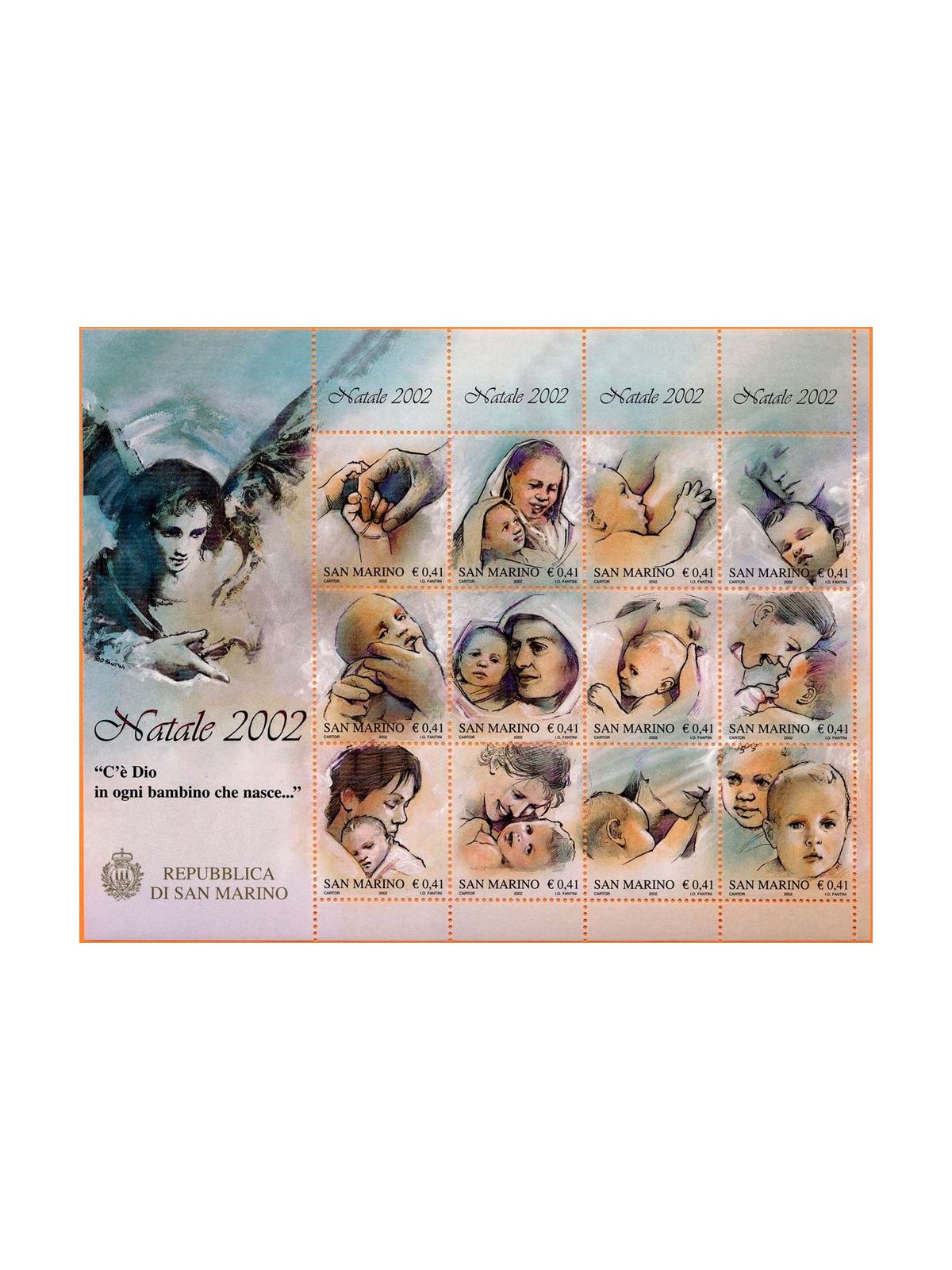 SAN MARINO 2002 Natale BF MNH**