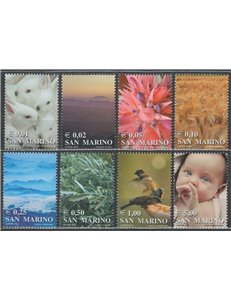 SAN MARINO 2002 The Colors of Life 8v MNH**