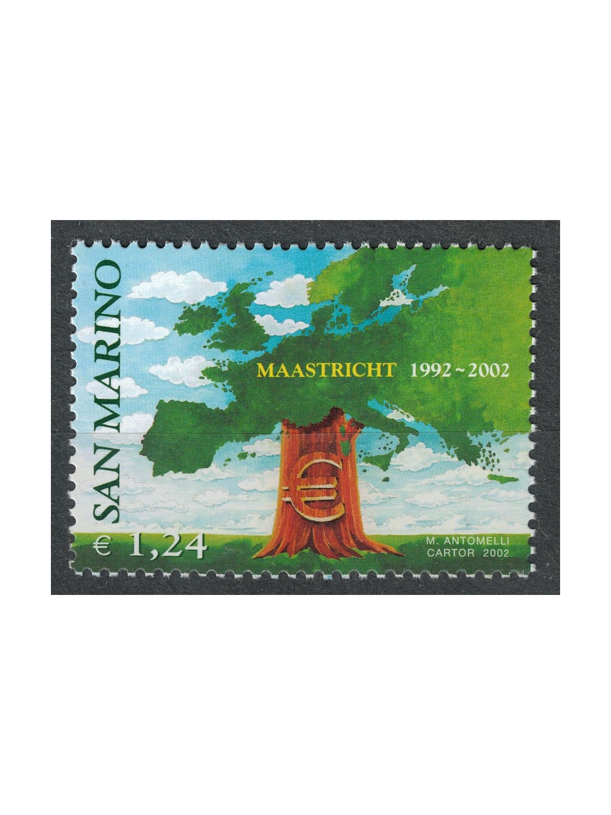 SAN MARINO 2002 Trattato di Maastricht MNH**