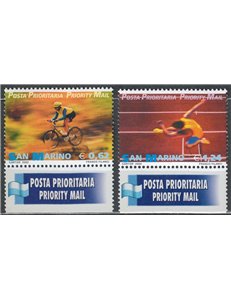 SAN MARINO 2002 Sport (Priority Mail) 2v MNH**