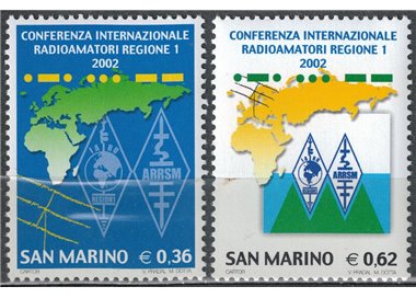 SAN MARINO 2002 Amateur Radio Conference 2nd MNH**